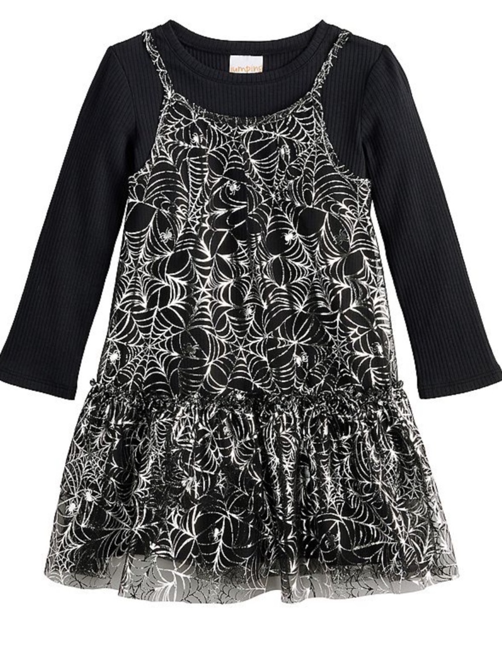 NWT Girl’s 18 Mo. Jumping Beans Spider Web Halloween Dress